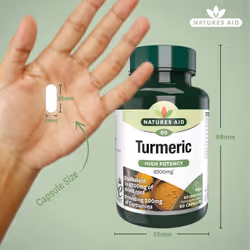 Natures Aid Turmeric 8200mg ? High Strength Curcumin 200mg ? Dried Root Whole Herb Extract ? Supports Joint & Immune Health ? Vegan, Non-GMO,