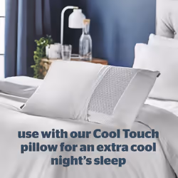 Silentnight Cool Touch Pillowcase - Best Cooling Temperature Control Pillow Cover Case For Hot Flashes Warm Sleepers Stay Cool At Night - Prevent