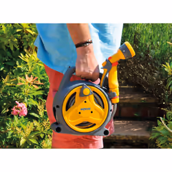 HOZELOCK - Mini Reel "Pico Reel" 10m : Ideal for Patios, Balconies and Small Gardens, Compact Streamlined Reel, Effortless Rewinding, Supplied with 1