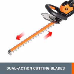 WORX WG261E.9 20V Cordless Hedge Trimmer, 45cm Dual-Action Blades, Tool Only ? Battery and Charger Not Included
