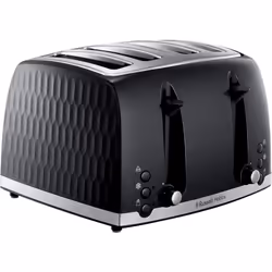 Russell Hobbs Honeycomb 4 Slice Toaster (Independent & Extra wide slots with high lift, 6 Browning levels, Frozen/Cancel/Rehe ...