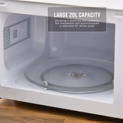 Swan SM4420WHT Manual Microwave with 5 Power Levels, 35 Minute Timer, 700W, 20L, White