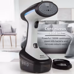 Swan SI12022N Portable Garment Steamer, Lightweight, Jet Steam, Cloth Friendly Ceramic Coated Steam Panel, Removes Bacteria and Odours, 1500W, 300ml