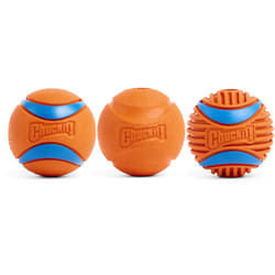 Chuckit! Fetch Medley Gen 3 Rubber Dog Balls, Ultra Ball, Rugged Ball, Fetch Balls for Dogs Launcher Compatible Dog Toy, Medium, 3 Pack