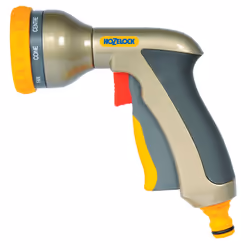 HOZELOCK - Multi-Jet Spray Gun Plus : Ergonomic, Extremely Compact Metal Multi-task Gun for Ease of Use, Lockable: 9 Spray Pa ...