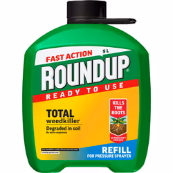 Roundup Fast Action Total Weedkiller, 5 Litre Refill