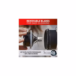 Tefal Blendforce II Blender, 2L Glass Jug, 1.25L Effective Capacity, 800W, 4 Removable Powelix Blades, Smoothie Blender, Ice Crush, 2 Speeds + Pulse