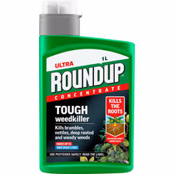 Roundup Tough Weedkiller, Concenrate, Makes up to 100 Litres, 1 Litre