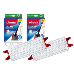 Vileda 1-2 Spray Microfibre Pads Refill Mop Head Replacement Set for Vileda Ultramax and Spray Mops, Pack of 2 Refills