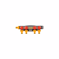 HOZELOCK - Multi-Tap Connector 4-Way Watering : Ideal for Creating 4 Circuits on a Single Tap, Independent Flow Valve for Eac ...