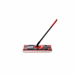 Vileda UltraMax Flat Mop and Bucket Set, Red, 2 Count (Pack of 1)