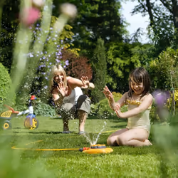 HOZELOCK - Sprinkler Rotating 79 m? : Small-area Base-mounted Spray Sprinkler (? 10m), Ideal for Small Gardens: 8 Spray Patterns [2515P0000]