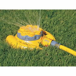 HOZELOCK - Sprinkler Rotating 79 m? : Small-area Base-mounted Spray Sprinkler (? 10m), Ideal for Small Gardens: 8 Spray Patterns [2515P0000]