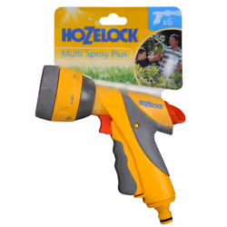 HOZELOCK - Multi-Jet Spray Gun Plus : Ideal for Daily or Intensive Use, Multi-task Gun, Ergonomic, Easy-to-use, Lockable and Flow-controlled: 6 Spray