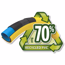 HOZELOCK - Ultimate Hose 12.5mm x 50m, Up To 70% Recycled PVC, Ultra-Light and Flexible, Re-Enforced PVC Layering, Anti-Twist and Anti-Crush