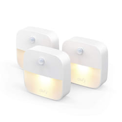 eufy by Anker, Lumi Stick-On Night Light, Warm White LED, Motion Sensor, Bedroom, Bathroom, Kitchen, Hallway, Stairs, Energy Efficient, Compact,