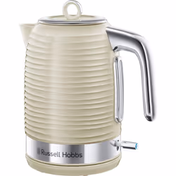 Russell Hobbs Inspire Electric 1.7L Cordless Kettle (Fast Boil 3KW, Cream premium textured plastic, high gloss finish, Remova ...