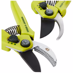Spear & Jackson CUTTINGSET3K Kew Gardens Collection Adjustable Width Bypass & Anvil Secateur Set, Green