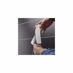 Addis 517873 Invisifix Bathroom Toothbrush 2 compartment Caddy Holder, Translucent, 9.5 x 14 x 18 cm