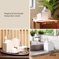 Umbra Casa Tissue Box Cover, White