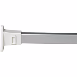 Croydex AD113040 Shower Curtain Rail, Silver, One Size