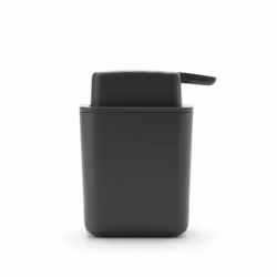 Brabantia Refillable Soap Dispenser 250 ml, Easy-Fill, Non-Drip, Handwash Pump for Bathroom or Kitchen, Dark Grey