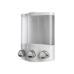 Croydex Wall Mounted Soap Dispenser - Eliminates Shower Clutter, Easy to Refill and Has a Pre-Measured Pump for Your Shower Gel, Shampoo and