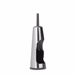 Brabantia 414640 Toilet Brush and Holder - Brilliant Steel, Steel/Black