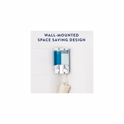 Croydex Wall Mounted Soap Dispenser - Eliminates Shower Clutter, Easy to Refill and Has a Pre-Measured Pump for Your Shower Gel, Shampoo and
