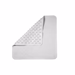 Croydex Rubagrip Square Shower Mat, Bath Mat Non Slip Anti Mould, Natural Rubber, Secure Grip Suction Cups, Anti-Bacterial Hy ...
