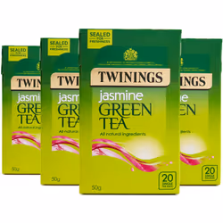 Twinings Jasmine Green Tea 80 Tea Bags (Multipack of 4 x 20 Tea Bags)