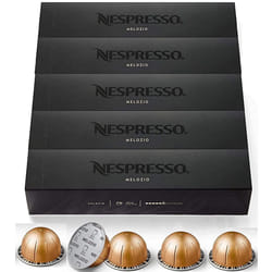 Nespresso Capsules VertuoLine, Melozio, Medium Roast Coffee, 50 Count Coffee pods