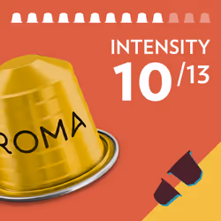 Lavazza, Tales of Roma, 100 Nespresso Original Machine-Compatible Coffee Capsules, with Notes of Hazelnut and Dark Chocolate, Arabica and Robusta,