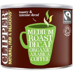 Clipper House Blend Organic Arabica Decaf Coffee | Organic Fairtrade Medium Roast | 500g Arabica Granules | Sustainable Fairtrade Coffee by Clipper