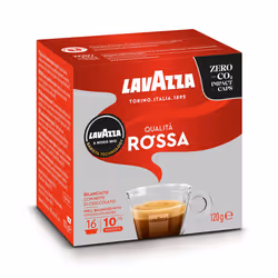 Lavazza, A Modo Mio Qualit? Rossa, 256 Coffee Capsules, with Chocolate and Dried Fruit Notes, Arabica and Robusta, Intensity  ...