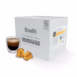 Nespresso? Compatible* Organic Colombian Aluminium Coffee Capsules by Dualit | 50 Servings - 5 X 10 Pk of Premium Eco Friendl ...