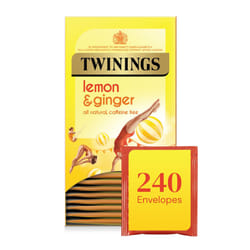 Twinings Lemon & Ginger Enveloped Tea Bags (12x20)