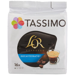 4 x Tassimo Lor Espresso Decaffeinated Decaf Coffee 16 Discs/Servings (Total 64 Servings)