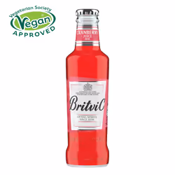 Britvic Cranberry Juice - Expertly Blended Drink - Pack of 24 x 200ml