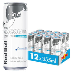Red Bull Energy Drink Sugar Free Coconut Edition Coconut and Berry 355ml x12
