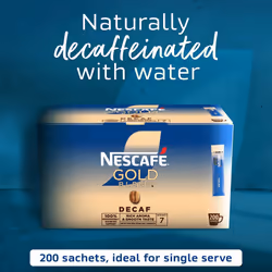 NESCAF? Gold Blend Decaf Instant Coffee Sachets - 200 x 1.8 g Sticks