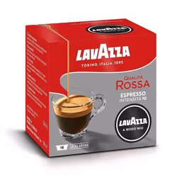 Lavazza A Modo Mio Qualita Rossa , 36 Coffee Capsules, with Chocolate and Dried Fruit Notes, Arabica and Robusta, Intensity 1 ...