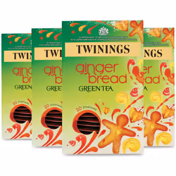 Twinings Gingerbread Green Tea, 80 Envelopes (Multipack of 4 x 20 Envelopes)