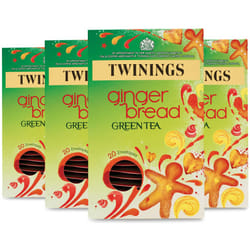 Twinings Gingerbread Green Tea, 80 Envelopes (Multipack of 4 x 20 Envelopes)
