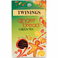 Twinings Gingerbread Green Tea, 80 Envelopes (Multipack of 4 x 20 Envelopes)