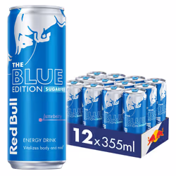 Red Bull Energy Drink Sugar Free Blue Edition Juneberry 355 ml x12