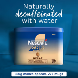 NESCAF? Gold Blend Decaf Instant Coffee 500g Tin