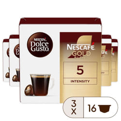NESCAF? Dolce Gusto | NESCAF? Gold Blend | Black Cup | 16 Coffee pods | 3 Packs | 48 Cups