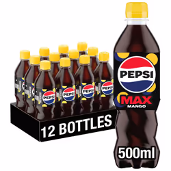 Pepsi Max Mango, 500ml (Pack of 12)