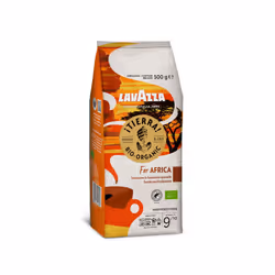 Lavazza Tierra For Africa, Organic Arabica and Robusta, Medium Roast Coffee Beans, Pack of 500g